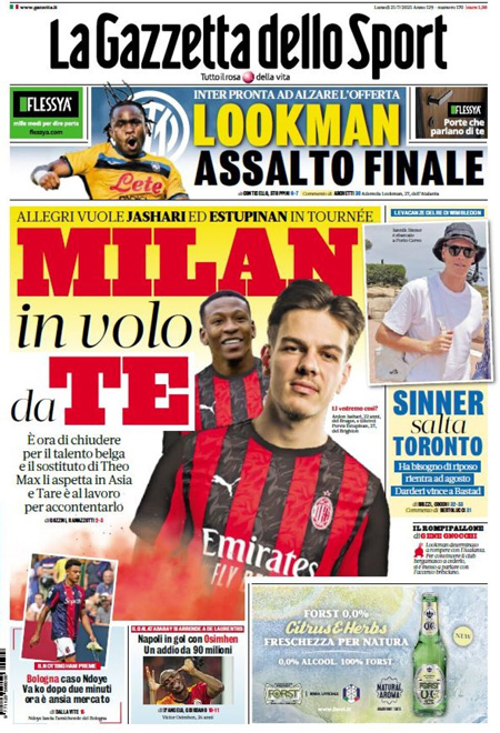 1753071234 58 la gazzetta dello sport