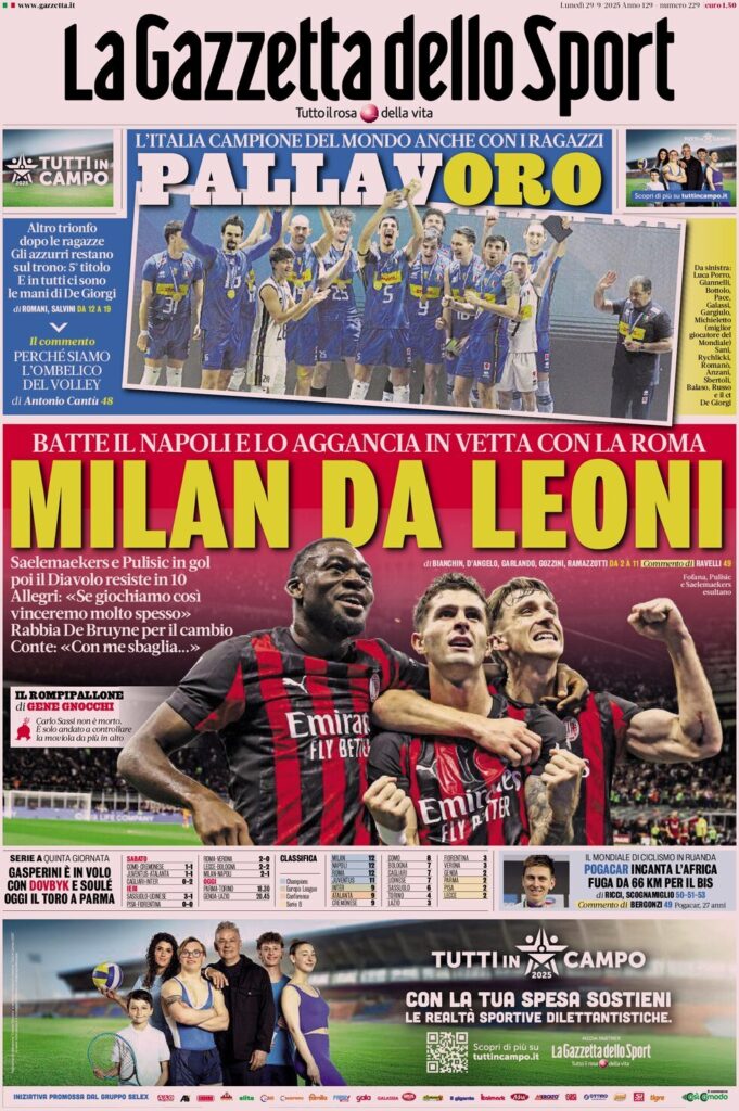la gazzetta dello sport 072813ez7
