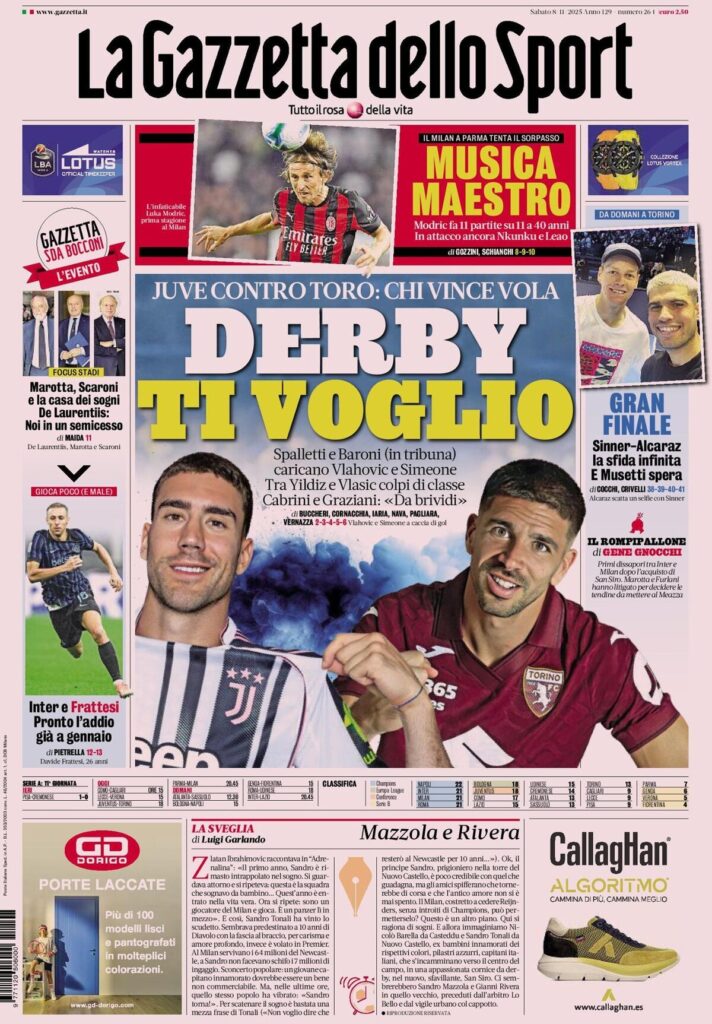 la gazzetta dello sport 020011nue