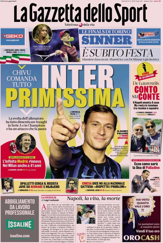 la gazzetta dello sport 065815up1