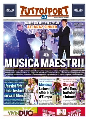 Le prime pagine sportive nazionali - 16 novembre 2025 24 tuttosport 021203drb