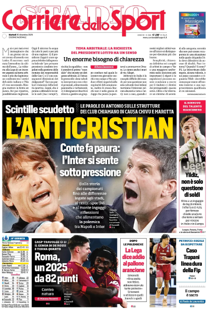 Le prime pagine dei giornali - 30 dicembre 2025 23 IMG 1063