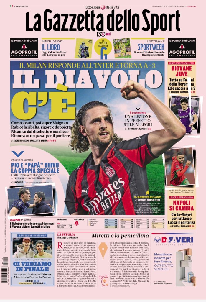 Rassegna stampa Lazio: prime pagine quotidiani sportivi - 16 gennaio 2026 22 1000180731
