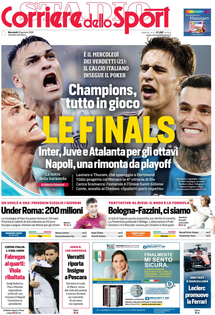 Rassegna stampa Lazio: prime pagine quotidiani sportivi - 28 gennaio 2026 22 image 4