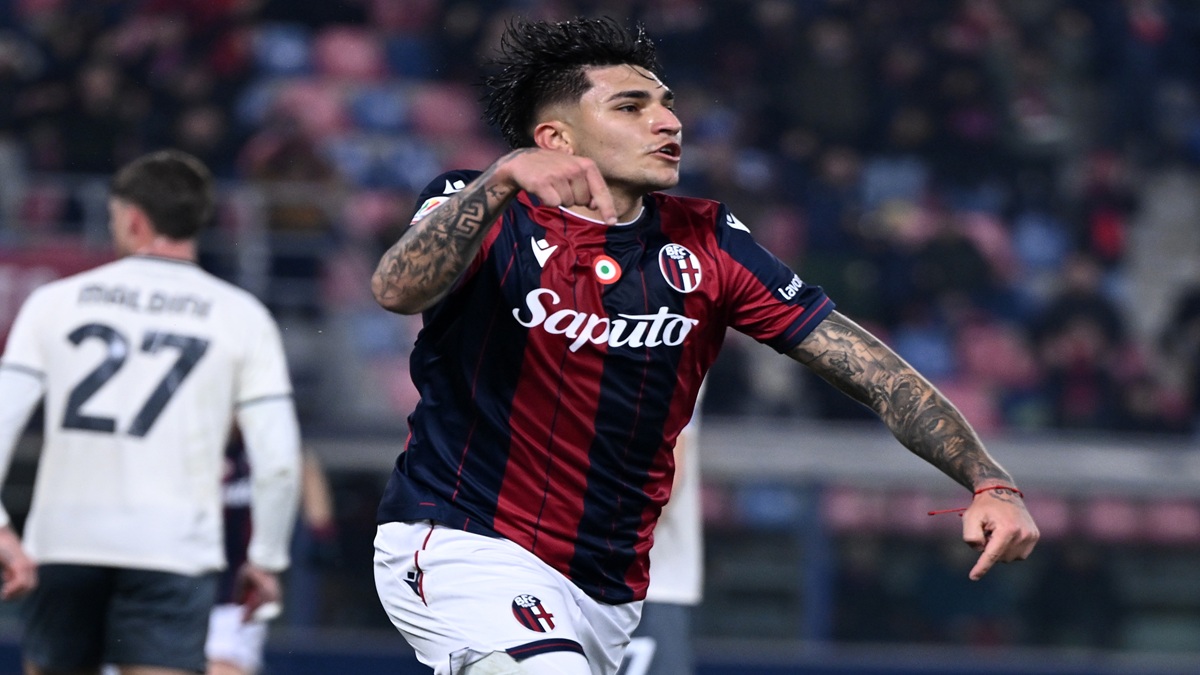 Conferenza stampa Castro: «Abbiamo fatto una grande prestazione. Dobbiamo rialzarci, il calcio è così!» 21 Db Bologna 11/02/2026 - Coppa Italia / Bologna-Lazio / foto Daniele Buffa/Image Sport nella foto: esultanza gol Santiago Castro