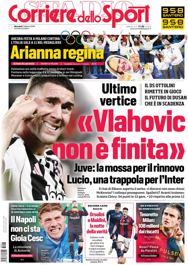 Le prime pagine dei principali quotidiani sportivi – 11 febbraio 23 image 11