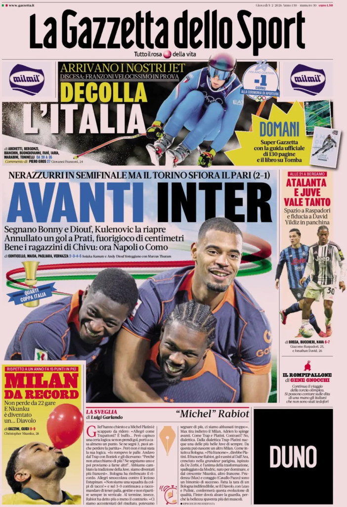 Rassegna stampa Lazio: prime pagine quotidiani sportivi - 5 febbraio 2026 22 image 4