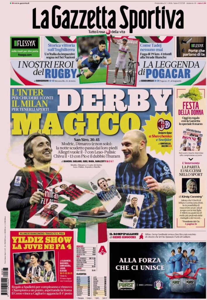 Rassegna stampa Lazio: prime pagine quotidiani sportivi - 8 marzo 2026 24 WhatsApp Image 2026 03 08 at 07.37.39
