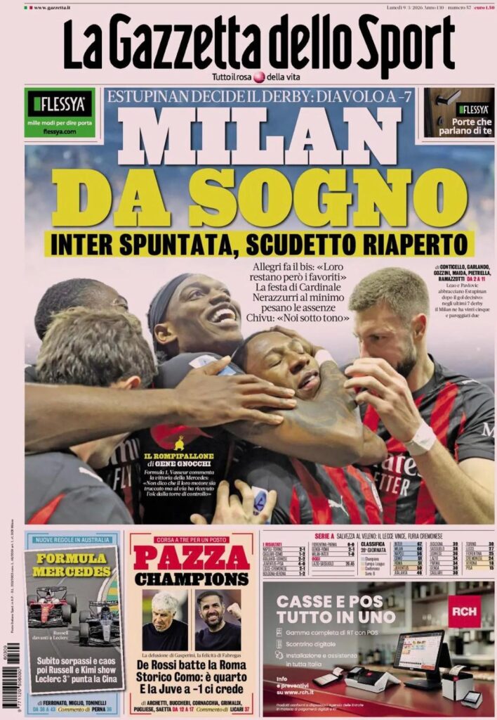 Rassegna stampa Lazio: prime pagine quotidiani sportivi - 9 marzo 2026 24 WhatsApp Image 2026 03 09 at 06.45.29