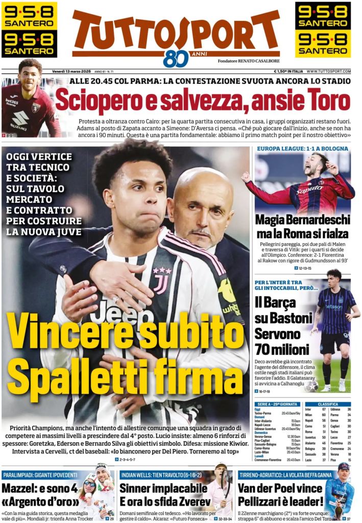 Rassegna stampa Lazio: prime pagine quotidiani sportivi - 13 marzo 2026 24 image 11
