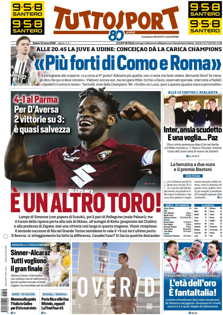 Rassegna stampa Lazio: prime pagine quotidiani sportivi - 14 marzo 2026 24 image 14