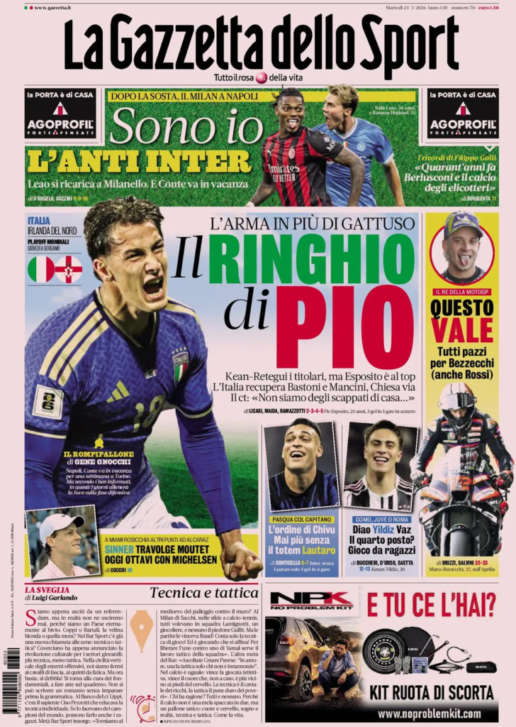 Rassegna stampa Lazio: prime pagine quotidiani sportivi - 24 marzo 2026 22 image 21