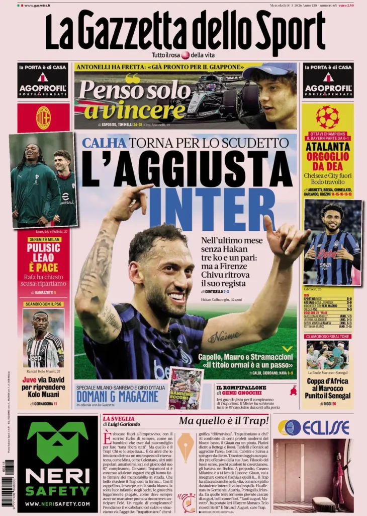 la gazzetta dello sport 031803maw9ru9