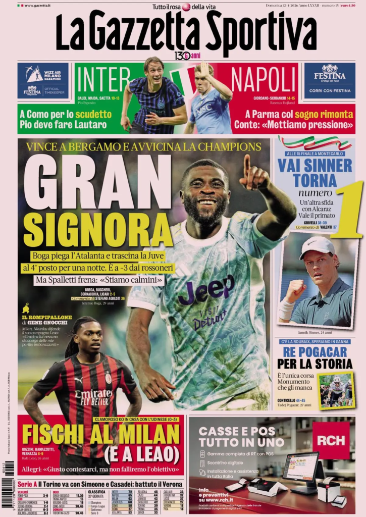 Le prime pagine dei principali quotidiani sportivi – 12 aprile 2026 23 image 10