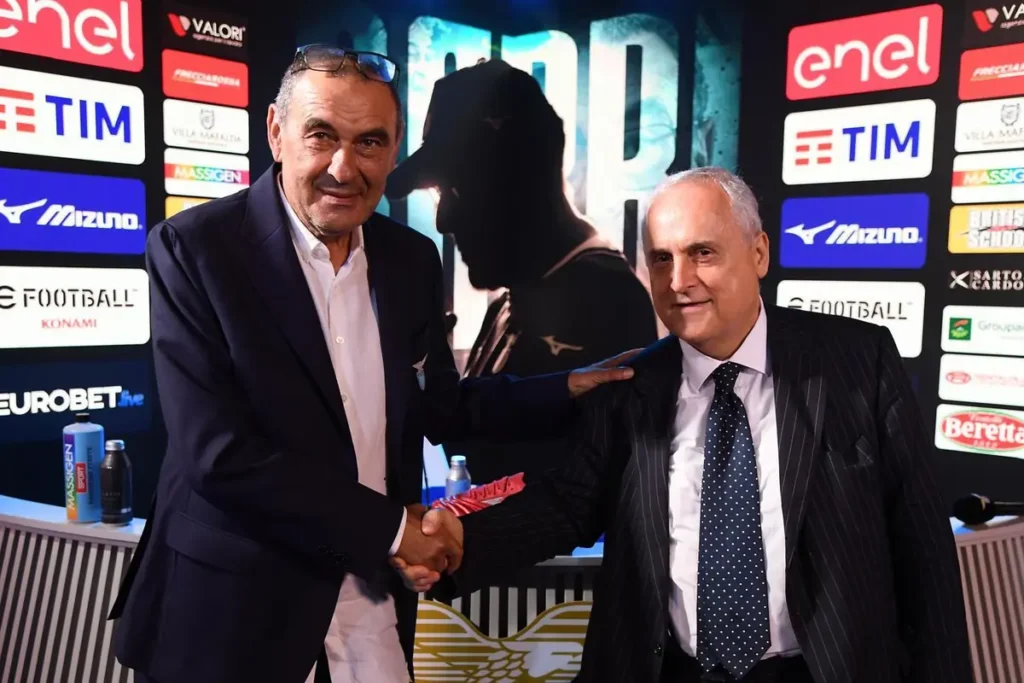Sky ne è convinta: Sarri si porta Gila nel nuovo club 22 Sarri e Lotito