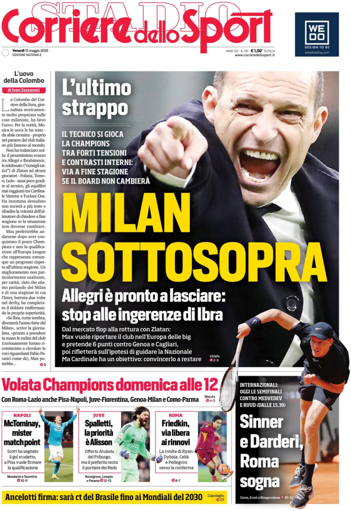 Rassegna stampa Lazio: prime pagine quotidiani sportivi - 15 maggio 2026 23 image 10