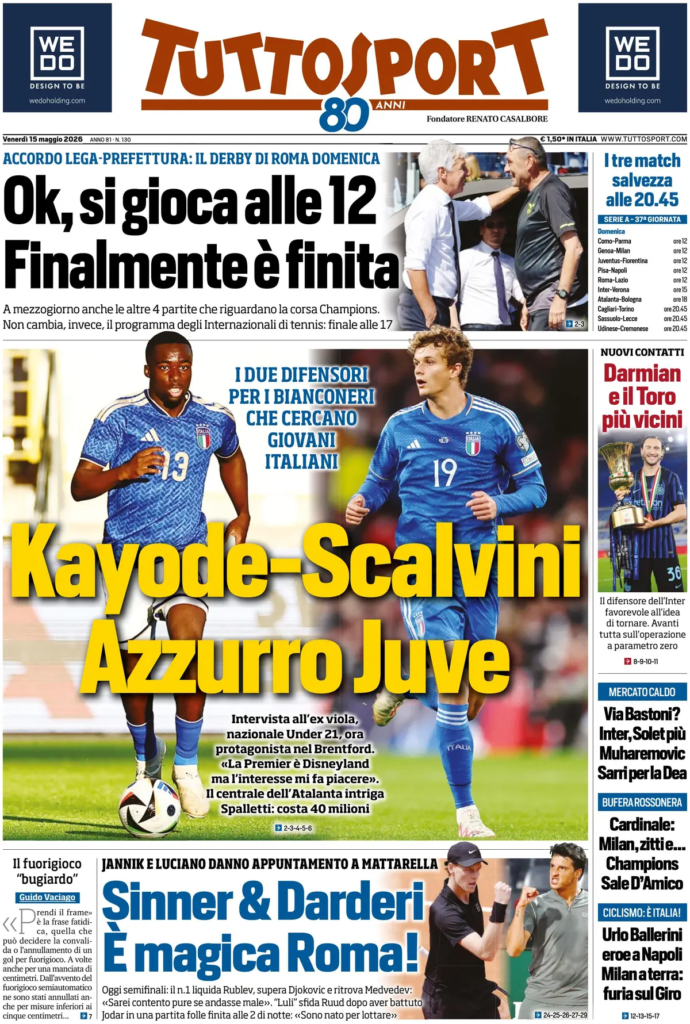 Rassegna stampa Lazio: prime pagine quotidiani sportivi - 15 maggio 2026 24 image 11