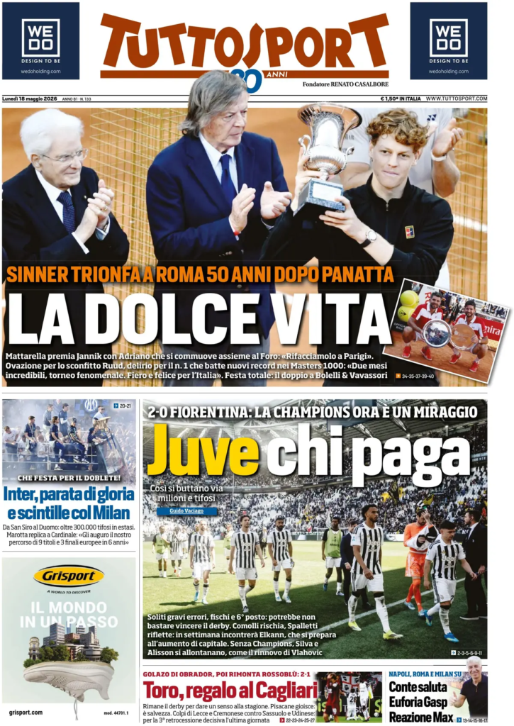 Rassegna stampa Lazio: prime pagine quotidiani sportivi - 18 maggio 2026 24 image 14