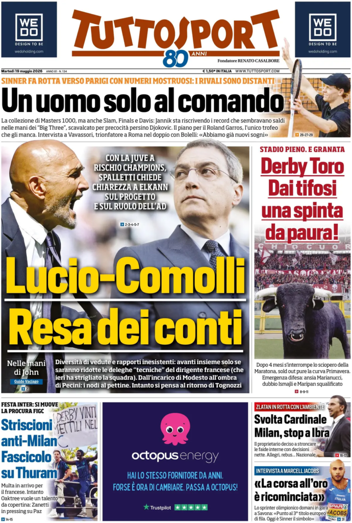 Rassegna stampa Lazio: prime pagine quotidiani sportivi - 19 maggio 2026 24 image 19