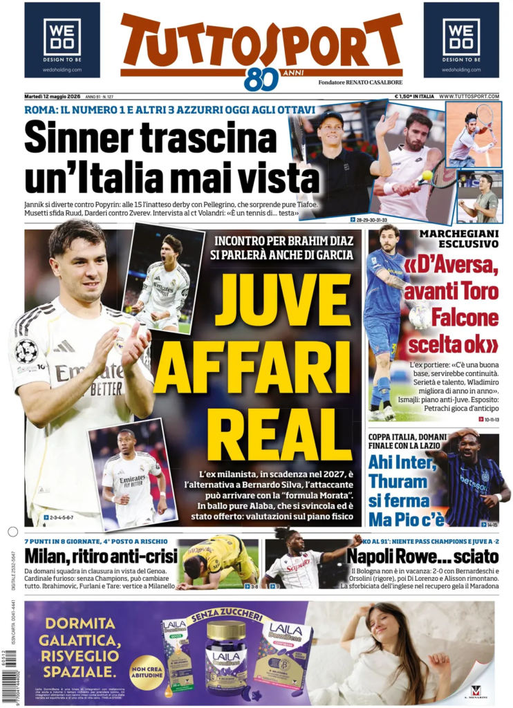 Le prime pagine dei principali quotidiani sportivi – 12 maggio 24 image 8