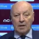 Marotta, presidente dell'Inter, intervistato dai giornalisti