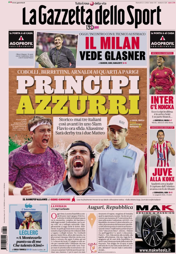 Rassegna stampa Lazio: prime pagine quotidiani sportivi - 2° giugno 2026 23 image 1
