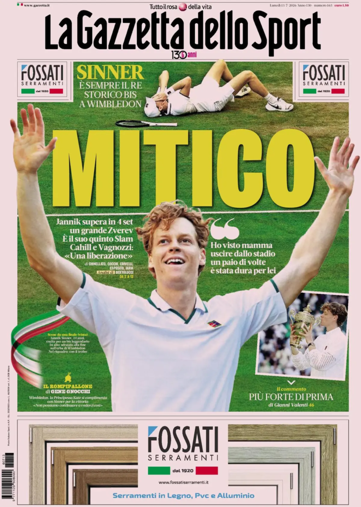 Le prime pagine dei principali quotidiani sportivi – 13 luglio 24 image 18
