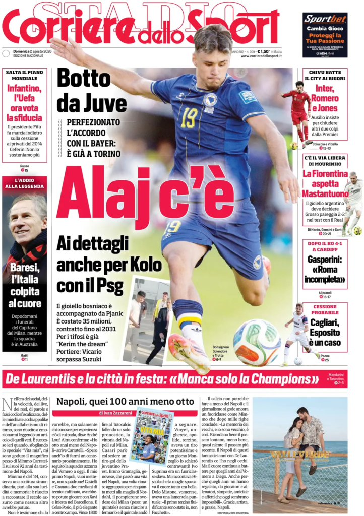 Rassegna stampa Lazio: prime pagine quotidiani sportivi - 2° agosto 2026 23 image 2