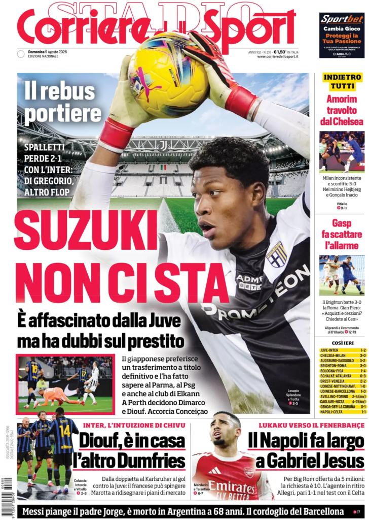 Rassegna stampa Lazio: prime pagine quotidiani sportivi - 9 agosto 2026 23 image 21