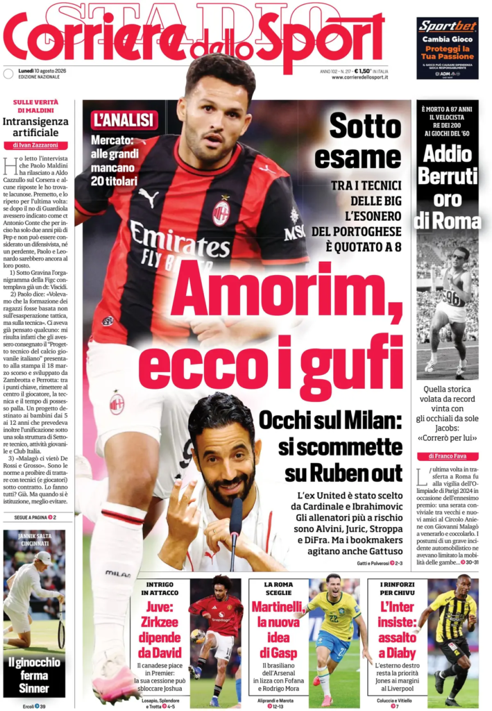 Rassegna stampa Lazio: prime pagine quotidiani sportivi - 10 agosto 2026 23 image 24