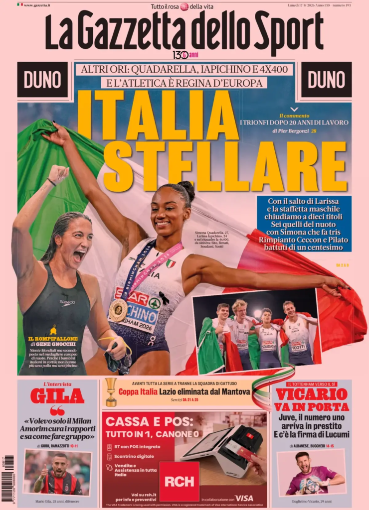 Rassegna stampa Lazio: prime pagine quotidiani sportivi - 17 agosto 2026 22 image 27