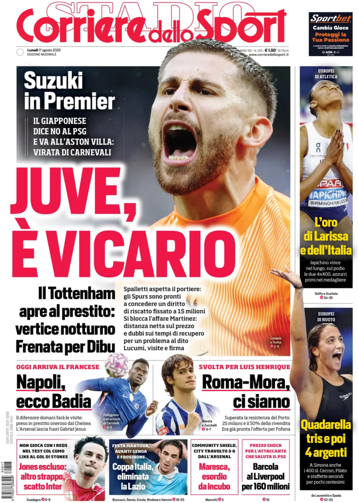 Rassegna stampa Lazio: prime pagine quotidiani sportivi - 17 agosto 2026 23 image 28