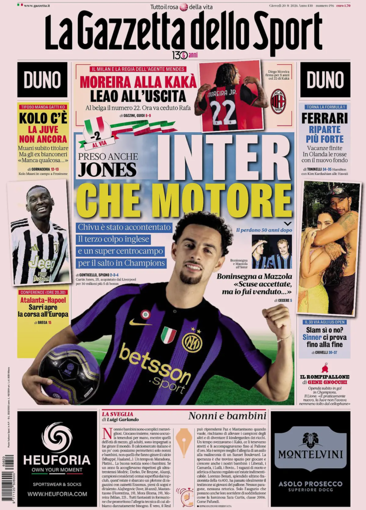 Rassegna stampa Lazio: prime pagine quotidiani sportivi - 20 agosto 2026 26 image 34