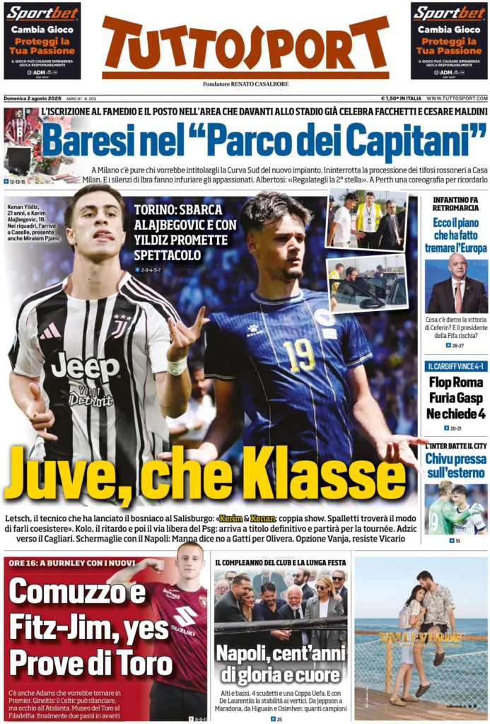 Rassegna stampa Lazio: prime pagine quotidiani sportivi - 2° agosto 2026 24 image 4