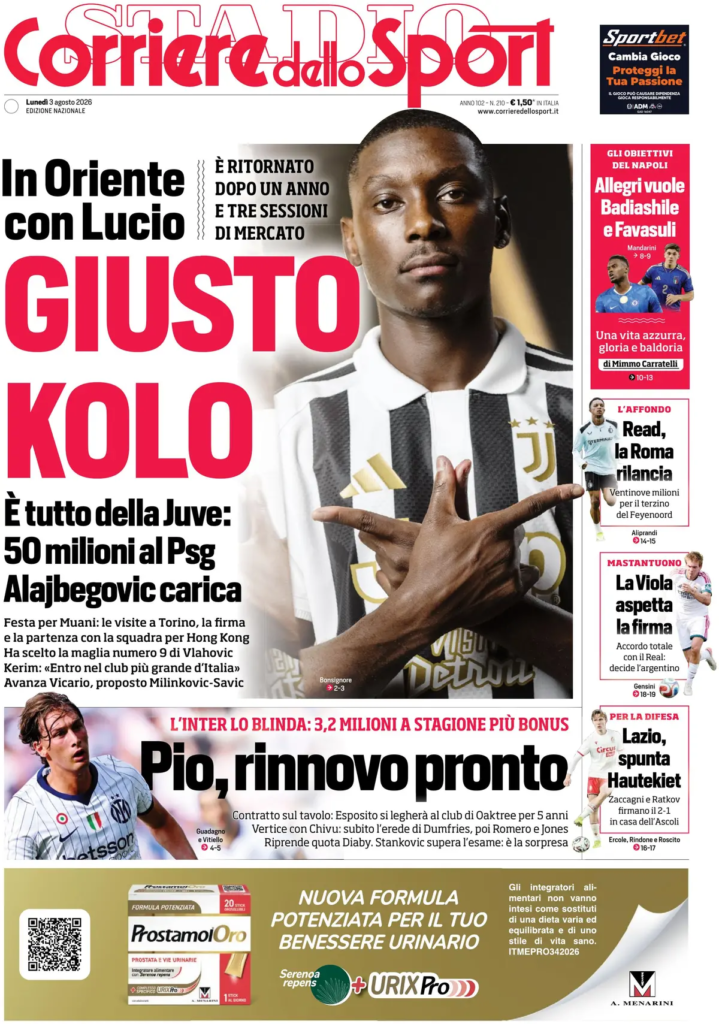 Rassegna stampa Lazio: prime pagine quotidiani sportivi - 3° agosto 2026 23 image 8