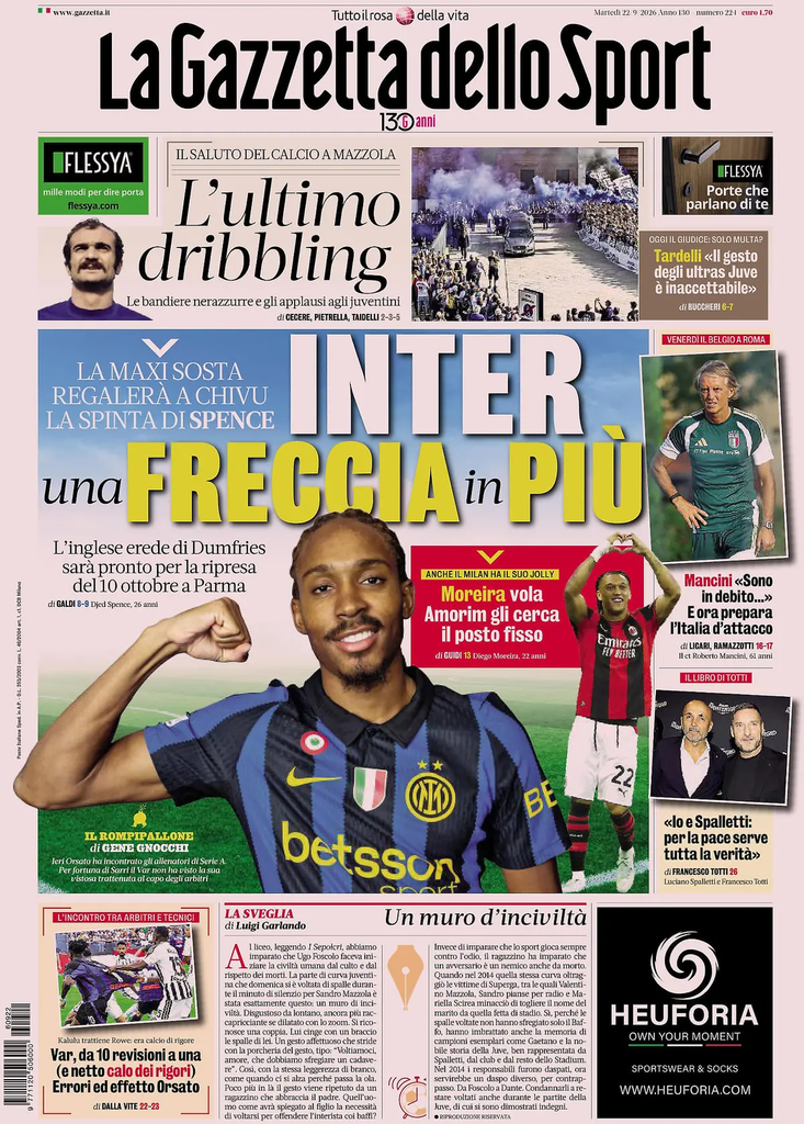 Rassegna stampa Lazio: prime pagine quotidiani sportivi - 22 settembre 2026 2 image 20