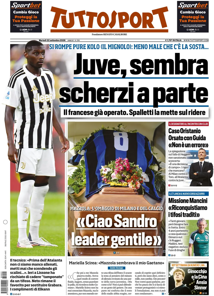 Rassegna stampa Lazio: prime pagine quotidiani sportivi - 22 settembre 2026 4 image 22