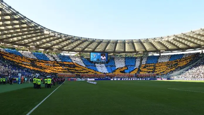 Stadio Olimpico, Mezzaroma: «Sarà un impianto all'avanguardia e pensato per il pubblico e le grandi occasioni» 1 lazio coreografia tifosi stadio olimpico roma