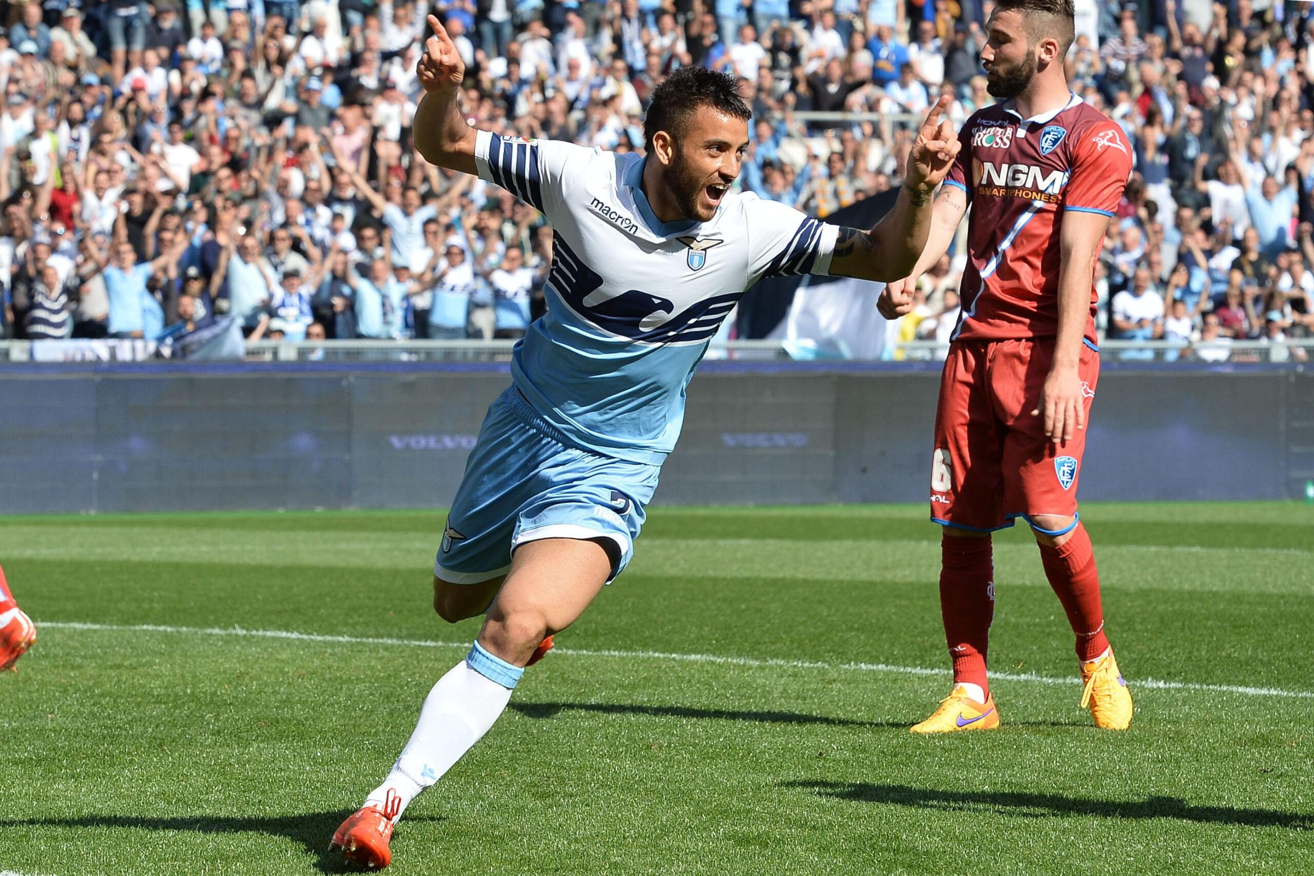 La maglia numero 10 cambia proprietario: la indosserà Felipe Anderson 21 anderson felipe esulta lazio aprile 2015 ifa scaled