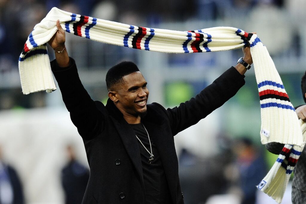 Calciomercato Lazio, pazza idea Eto'o: oggi 4 ore di colloquio con il camerunense 1 etoo presentazione sampdoria gennaio 2015 ifa
