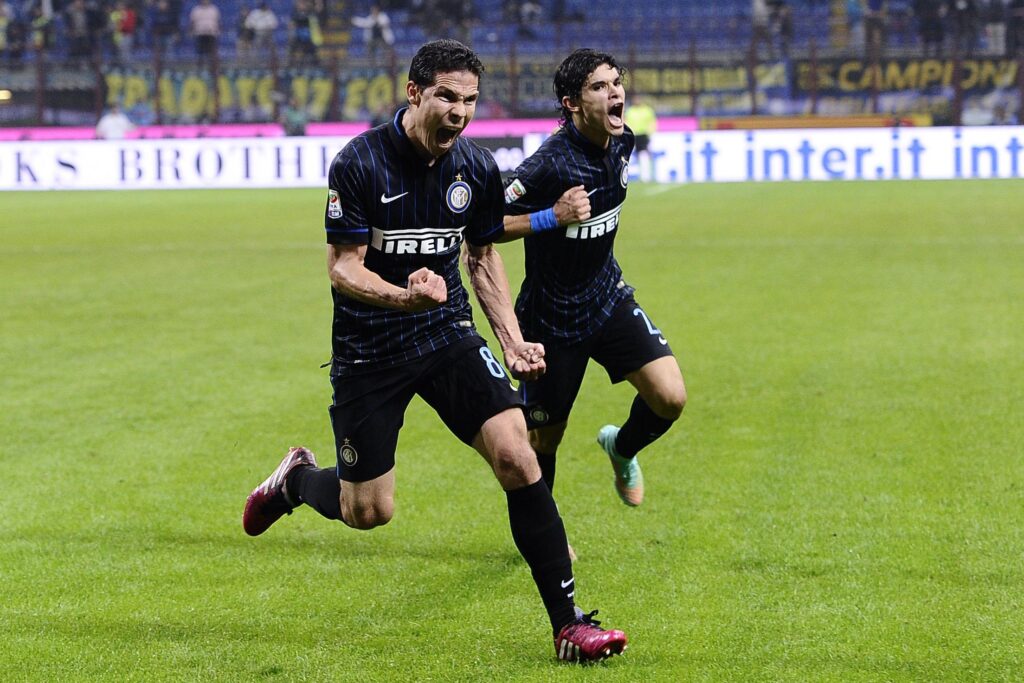 On this day, l'Inter batte la Lazio tra gol dell'ex e torti arbitrali 1 hernanes esulta inter ottobre 2014 ifa