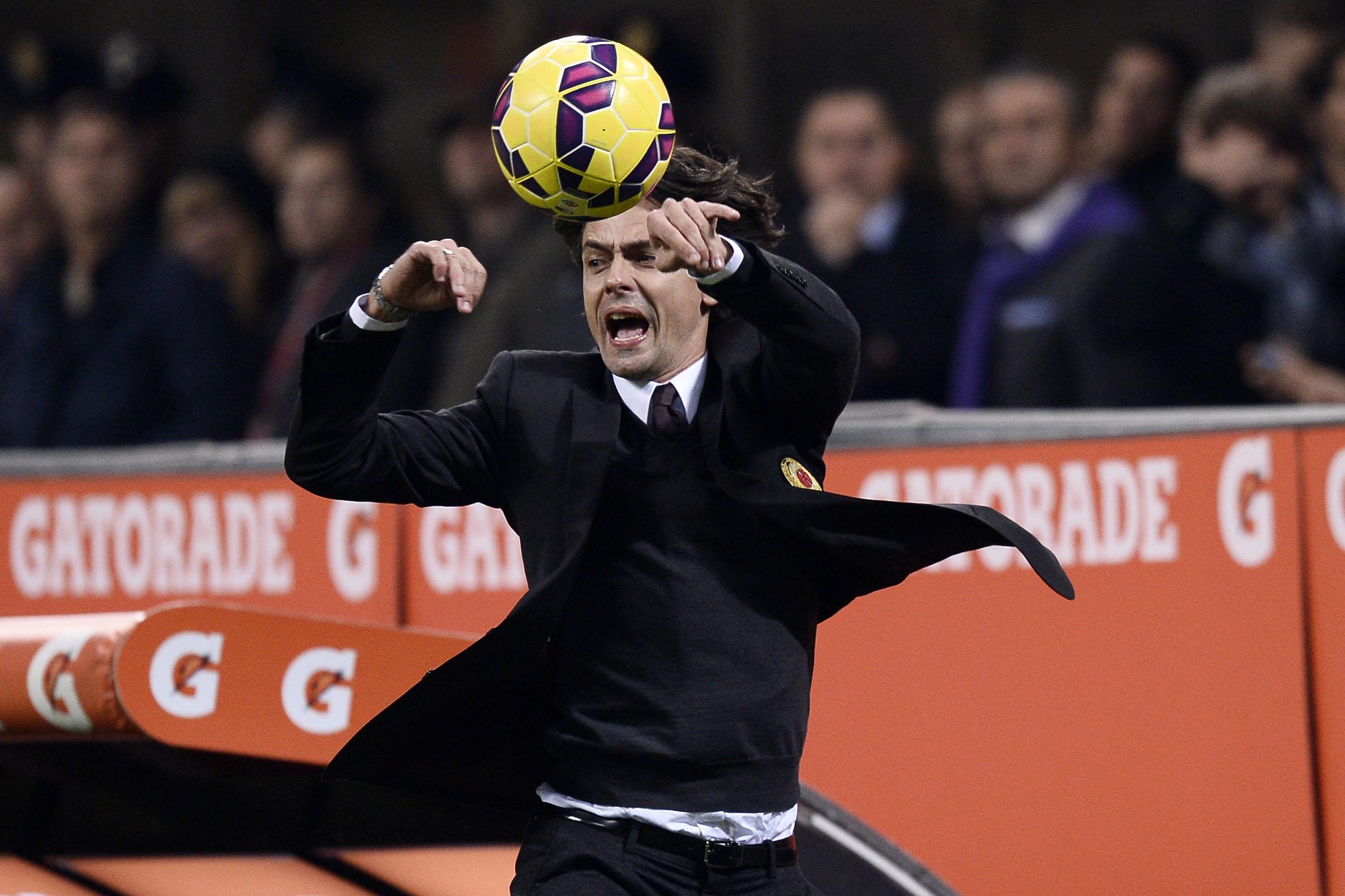 Pioli sotto osservazione, spunta l'ipotesi Filippo Inzaghi 21 inzaghi urla milan novembre 2014 ifa