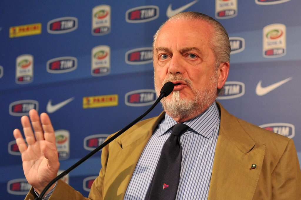 Coppa Italia, De Laurentiis rivela: «La prima telefonata è stata a Lotito» 1 de laurentiis napoli lega