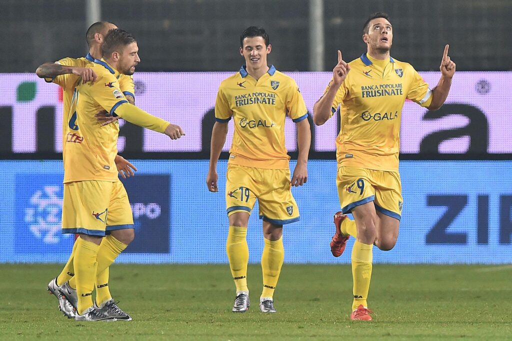 Amerini avverte la Lazio: "Contro il Frosinone non sarà una gara facile" 1 frosinone esultanza dicembre 2015 ifa