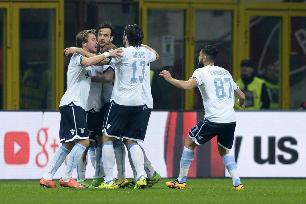 La nuova Lazio di Inzaghi: testa, numeri e gioco 1 lazio away esultanza marzo 2016 ifa