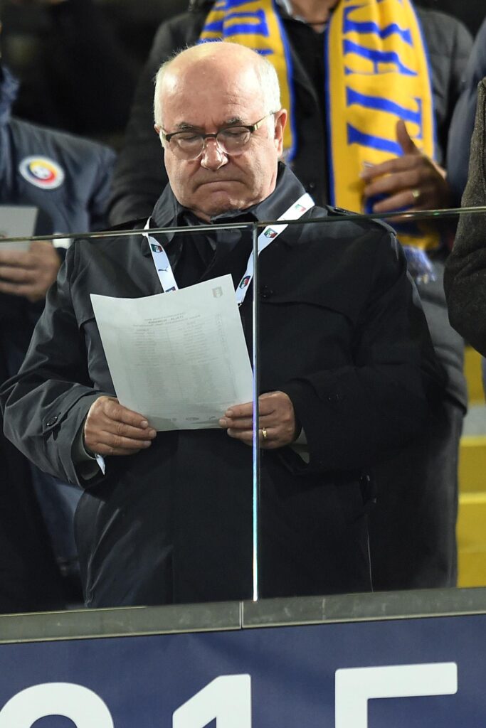 Derby, Tavecchio: «Il vero tifoso andrà allo stadio a prescindere dalle barriere» 1 tavecchio tribuna novembre 2015 ifa