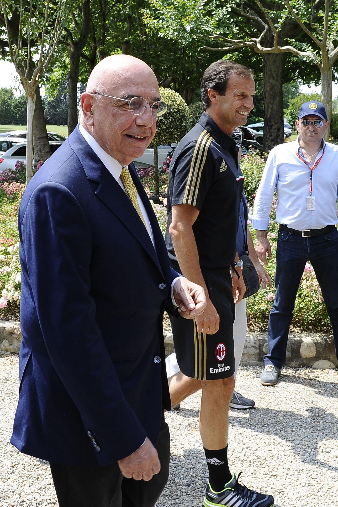 allegri galliani raduno 2013 milan ifa