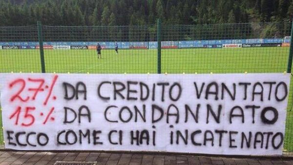 striscioni auronzo 14 luglio