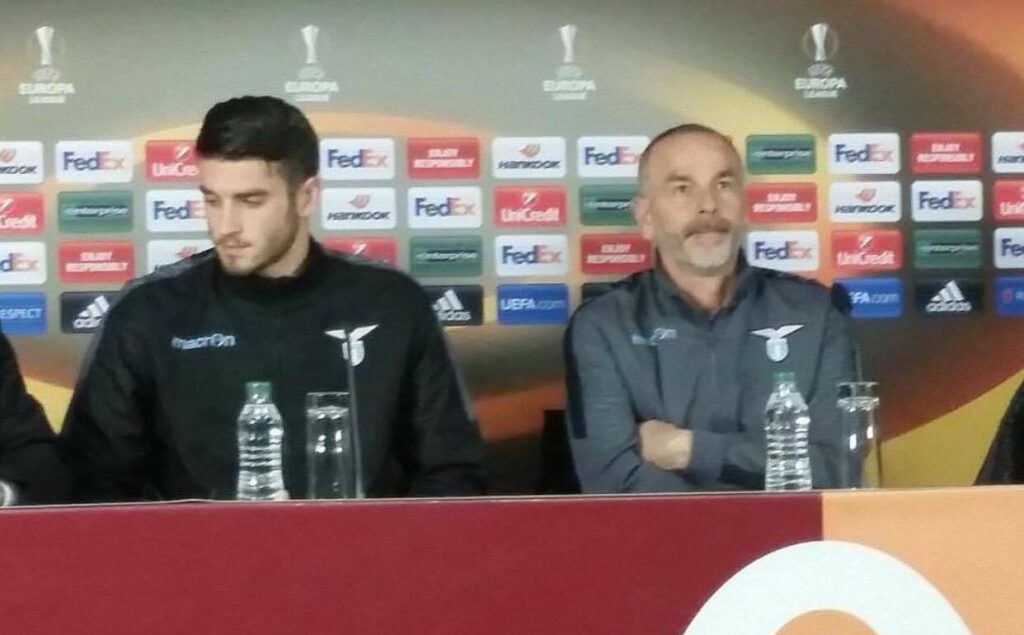 Rivivi la diretta - Pioli: "Sarà una gara combattuta. In porta? Gioca Marchetti". Hoedt: "L'Europa League è un nostro obiettivo" 1 hoedt pioli conferenza europa league