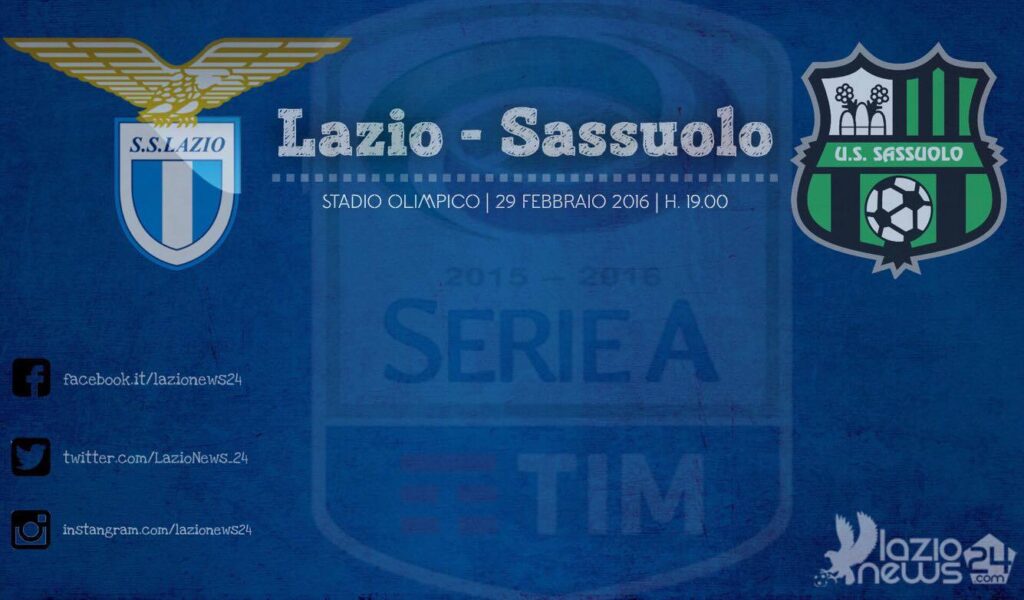 Lazio-Sassuolo, probabili formazioni (Diretta scritta su Lazionews24) 1 laziosassuolo2015